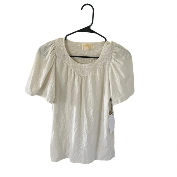 Nation LTD White Voluminous Short sleeve NEW - Picture 4 of 6
